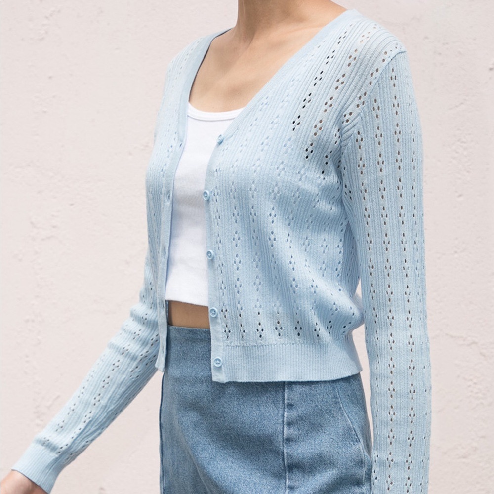 SOLD // NWT Brandy Melville Blue Shannon Sweater - Picture 3 of 5